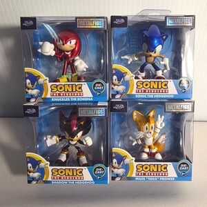 Jada Metalfigs Sonic Hedgehog Die Cast Figures Knuckles Sonic Tails Shadow NEW